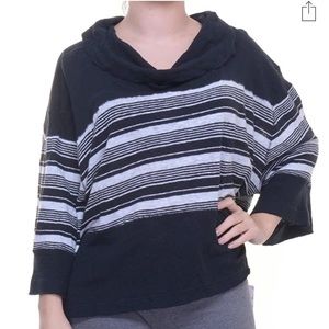 Free People Women’s Striped Bell Sleeves Crop Top
